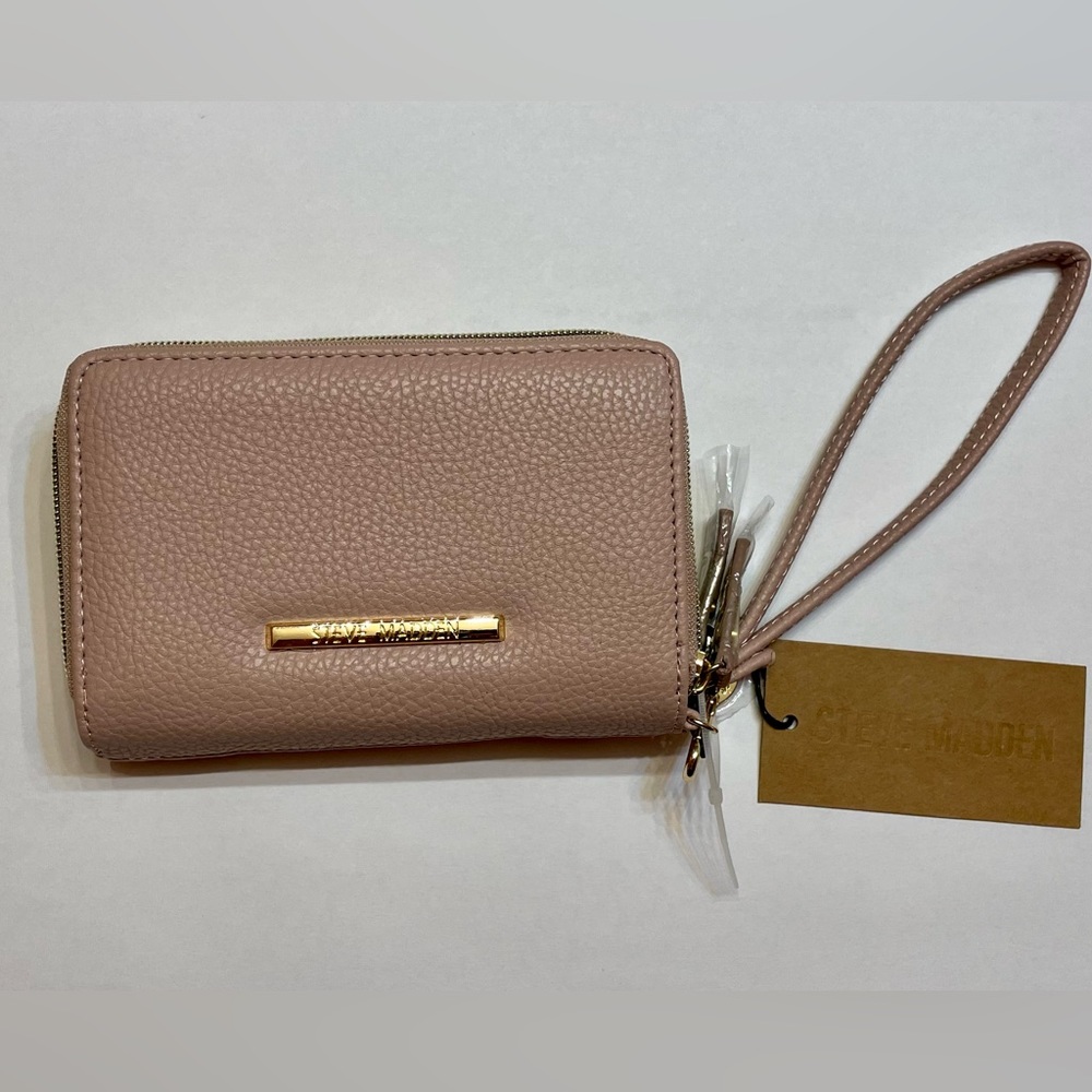 Blush Double Zipper Wallet